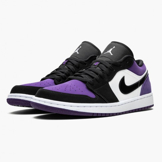 Nike Air Jordan 1 Low Court Purple Dam/Herr 553558-125 Skor