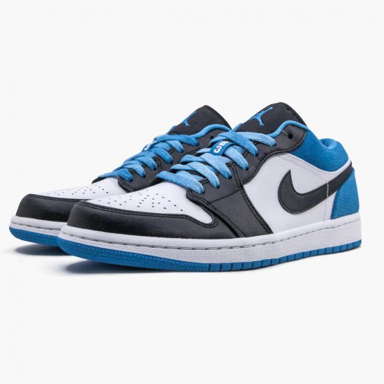 Nike Air Jordan 1 Retro Low Laser Blue Dam/Herr CK3022-004 Skor