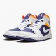 Nike Air Jordan 1 Mid Royal Blue Laser Orange Dam/Herr 554724-131 Skor