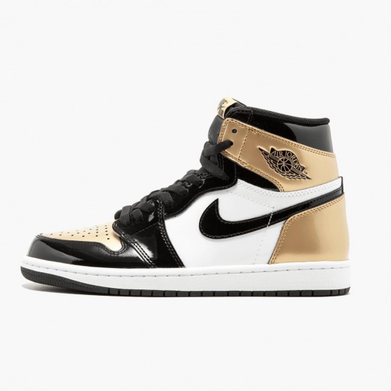 Nike Air Jordan 1 Retro Gold Toe Dam/Herr 861428-007 Skor