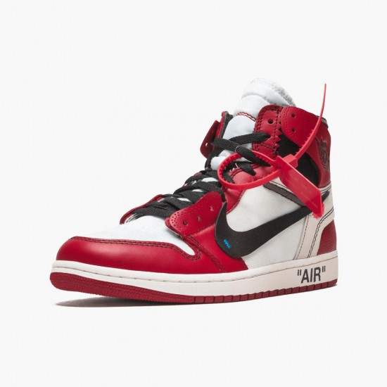 Nike Air Jordan 1 Retro High Off-White Chicago Dam/Herr AA3834-101 Skor