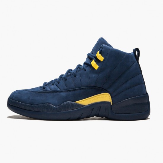 Nike Air Jordan 12 Retro Michigan Herr BQ3180-407 Skor