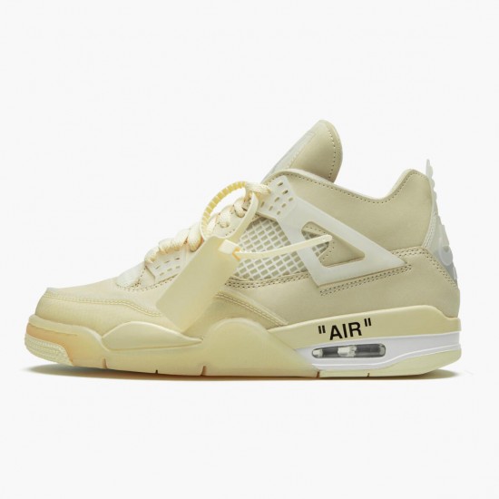 Nike Air Jordan 4 Retro Off-White Sail Dam/Herr CV9388-100 Skor