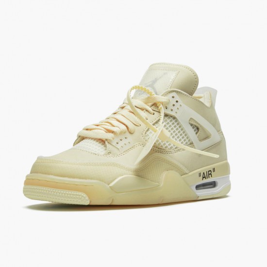 Nike Air Jordan 4 Retro Off-White Sail Dam/Herr CV9388-100 Skor