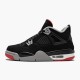 Nike Air Jordan 4 Retro Bred 2019 Release Herr 308497-060 Skor