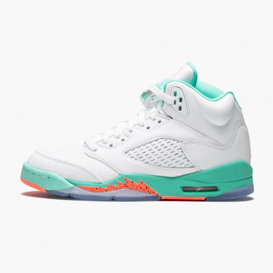 Nike Air Jordan 5 Retro Light Aqua Dam/Herr 440892-100 Skor