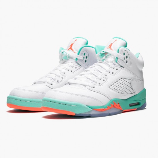 Nike Air Jordan 5 Retro Light Aqua Dam/Herr 440892-100 Skor