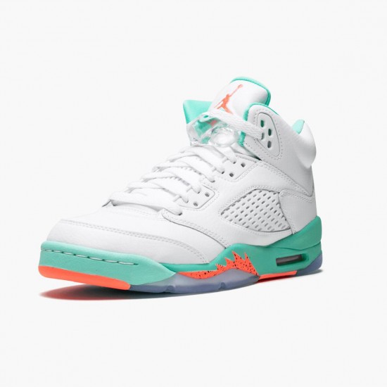 Nike Air Jordan 5 Retro Light Aqua Dam/Herr 440892-100 Skor