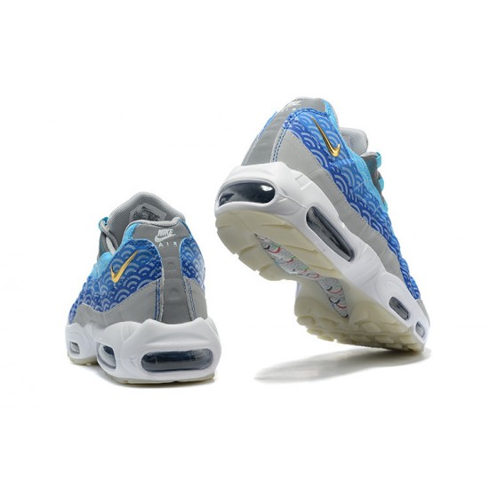 CW7992-001 Män Air Max 95 TT Blå Grå Vit Skor