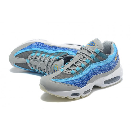 CW7992-001 Män Air Max 95 TT Blå Grå Vit Skor