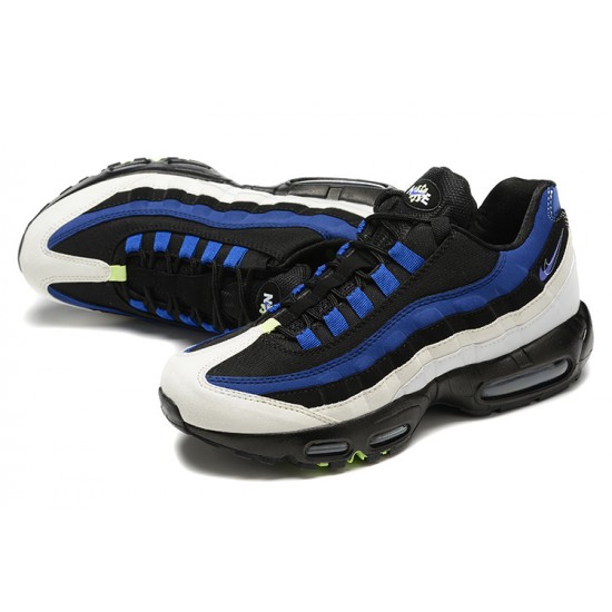 DQ0268-001 Män Air Max 95 TT Blå Vit Svart Skor