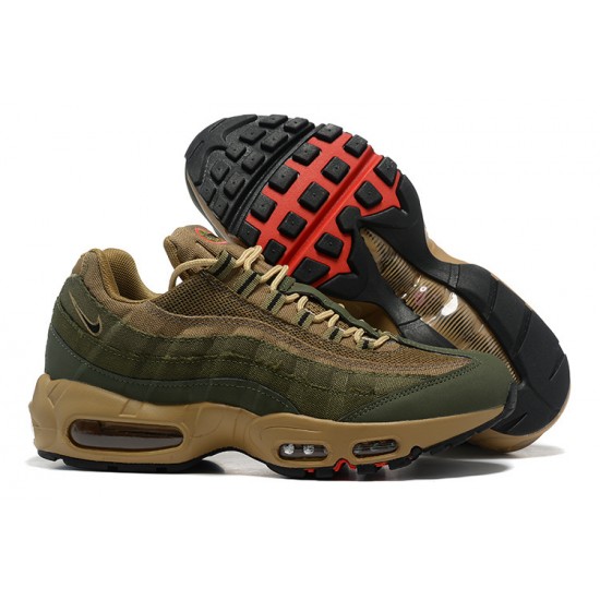 DQ8570-200 Män Air Max 95 TT Brun Grön Skor