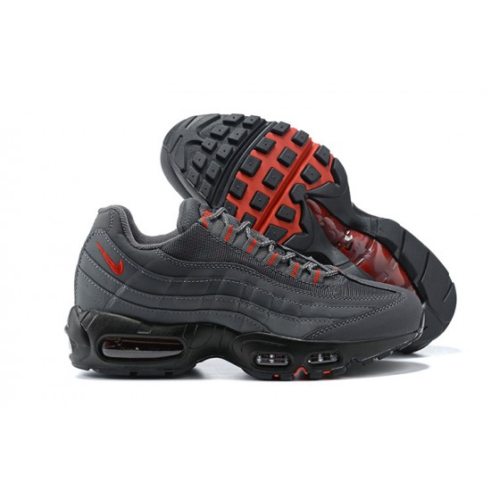 Män Air Max 95 TT Grå Röd and Svart Skor