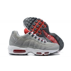 Män Air Max 95 TT Grå Vit and Röd Skor 