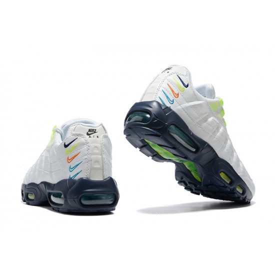 DX1819-100 Män Air Max 95 TT Vit Blå Skor