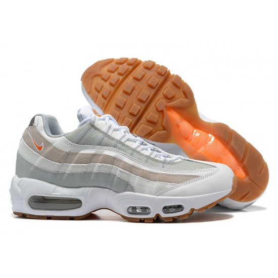 DM0011-100 Män Air Max 95 TT Vit Grå and Orange Skor