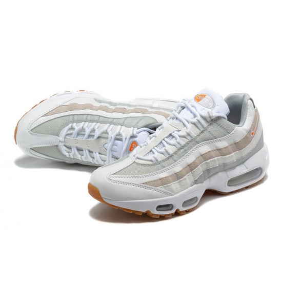 DM0011-100 Män Air Max 95 TT Vit Grå and Orange Skor