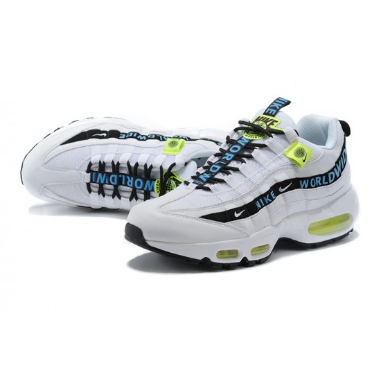 CT0248-100 Män Air Max 95 TT Worldwide Pack Vit Svart Skor