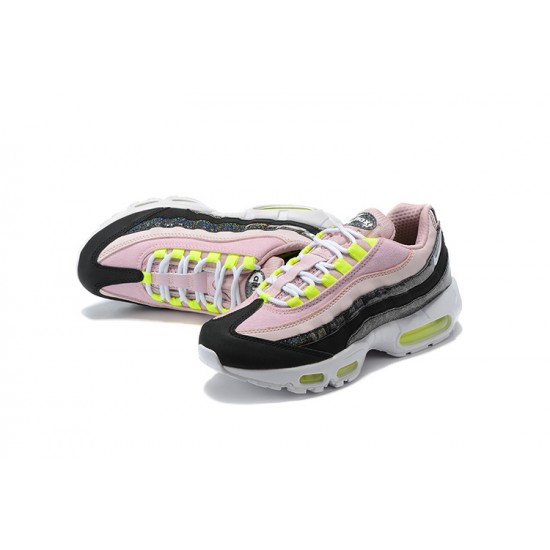 Kvinnor Air Max 95 TT Rosa Svart Vit Skor