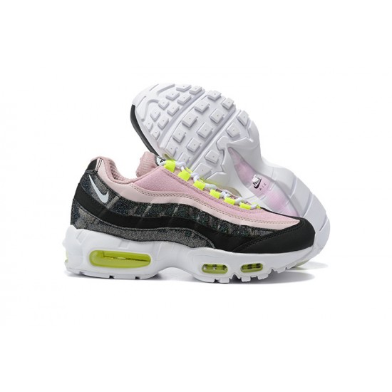 Kvinnor Air Max 95 TT Rosa Svart Vit Skor