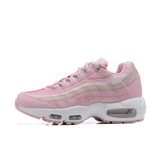 DC9474-500 Kvinnor Air Max 95 TT Rosa Vit Skor