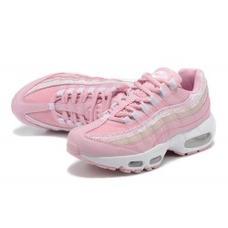 DC9474-500 Kvinnor Air Max 95 TT Rosa Vit Skor 