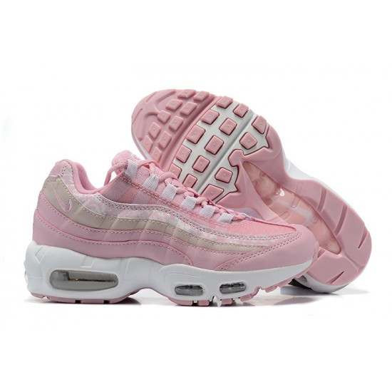 DC9474-500 Kvinnor Air Max 95 TT Rosa Vit Skor