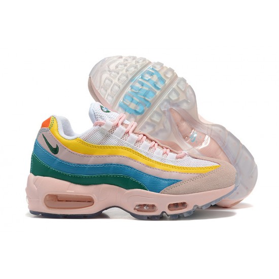 DQ9323-200 Kvinnor Air Max 95 TT Gul Rosa Vit Skor