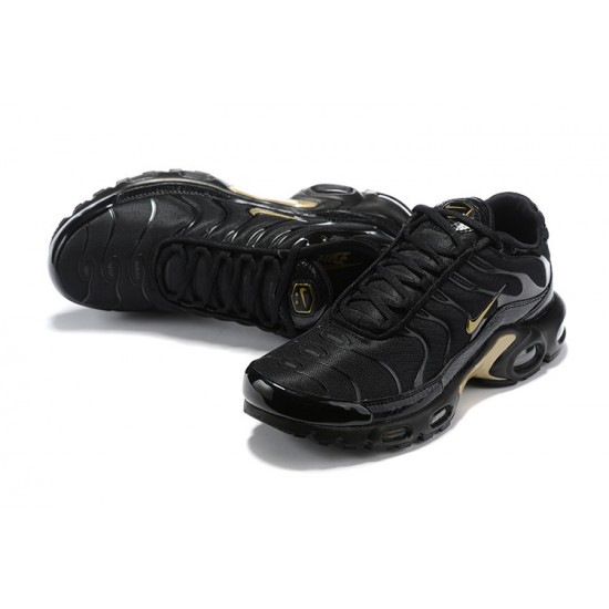 852630-001 Män Air Max Plus Tn Svart Guld Skor