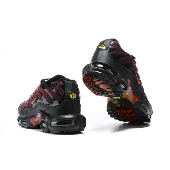 CV1636-002 Män Air Max Plus Tn Magma Pack Svart Röd Skor