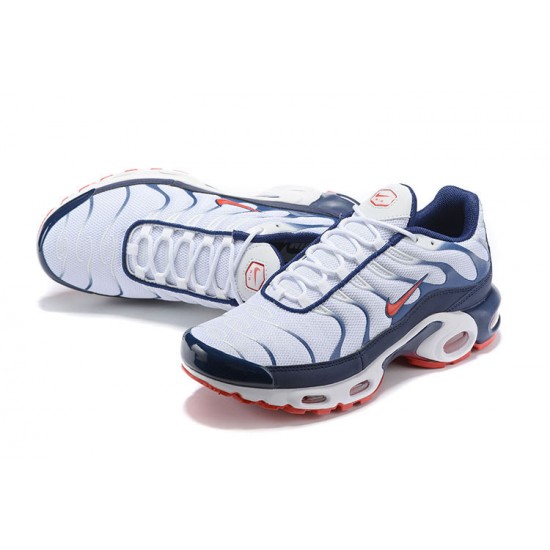 Män Air Max Plus Tn QS Vit Blå and Röd Skor