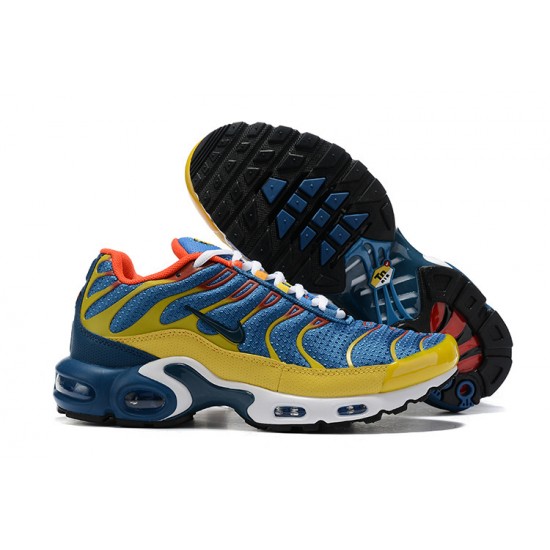 CJ9987-600 Män Air Max Plus Tn SE Blå Gul Skor