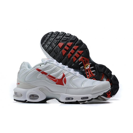 CU3454-100 Män Air Max Plus Tn Vit Röd Skor