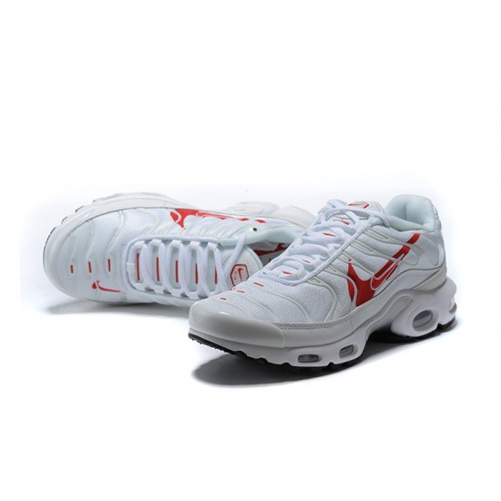 CU3454-100 Män Air Max Plus Tn Vit Röd Skor