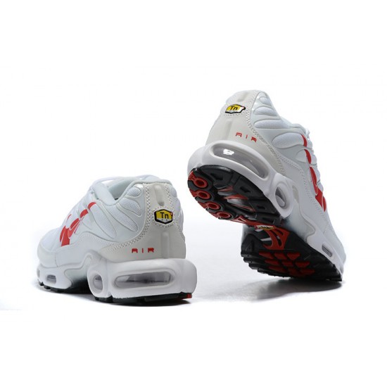 CU3454-100 Män Air Max Plus Tn Vit Röd Skor