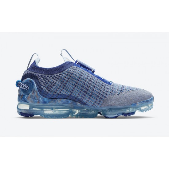 CT1823-400 Kvinnor/Män Air VaporMax 2020 Flyknit Blå Skor