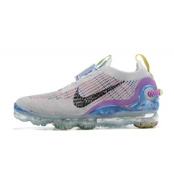 CJ6740-001 Kvinnor/Män Air VaporMax 2020 Flyknit Vit Purpl Skore 