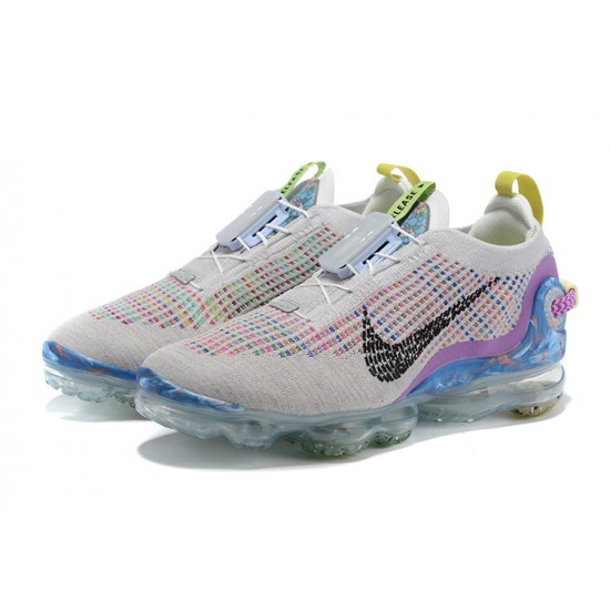 CJ6740-001 Kvinnor/Män Air VaporMax 2020 Flyknit Vit Purpl Skore