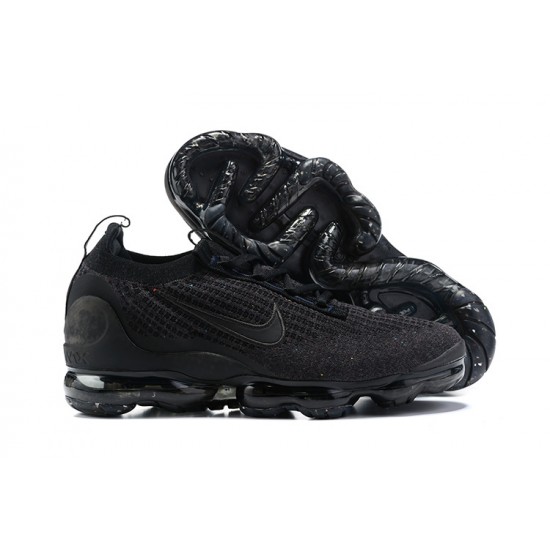 DH4084-001 Kvinnor/Män Air VaporMax 2021 Flyknit Svart Skor