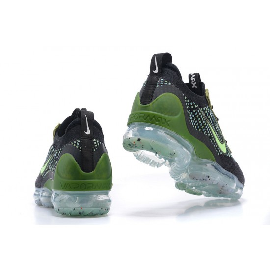 DQ7640-001 Kvinnor/Män Air VaporMax 2021 Flyknit Svart Grön Skor