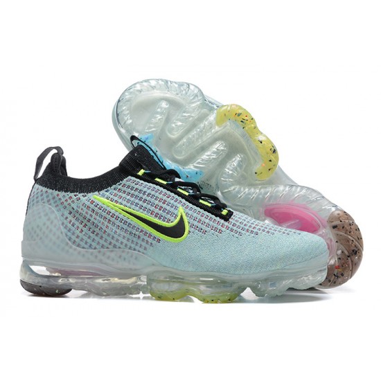 DX3367-700 Kvinnor/Män Air VaporMax 2021 Flyknit Svart Grön Skor