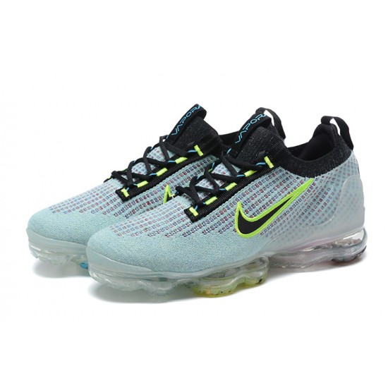 DX3367-700 Kvinnor/Män Air VaporMax 2021 Flyknit Svart Grön Skor