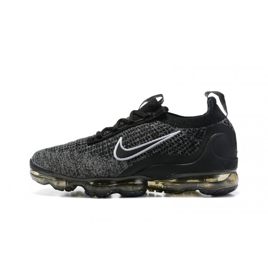 DC9394-001 Kvinnor/Män Air VaporMax 2021 Flyknit Svart Grå Skor