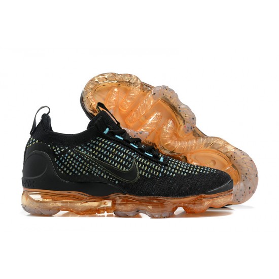 Kvinnor/Män Air VaporMax 2021 Flyknit Svart Orange Skor