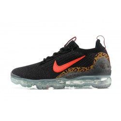 Kvinnor/Män Air VaporMax 2021 Flyknit Svart Röd Skor