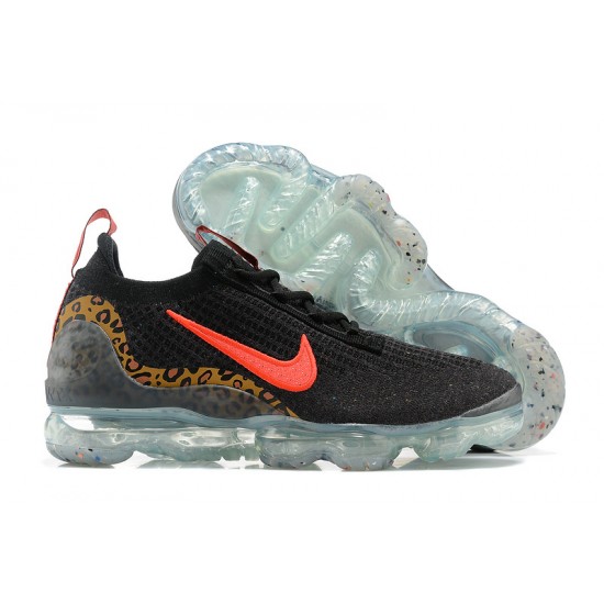 Kvinnor/Män Air VaporMax 2021 Flyknit Svart Röd Skor