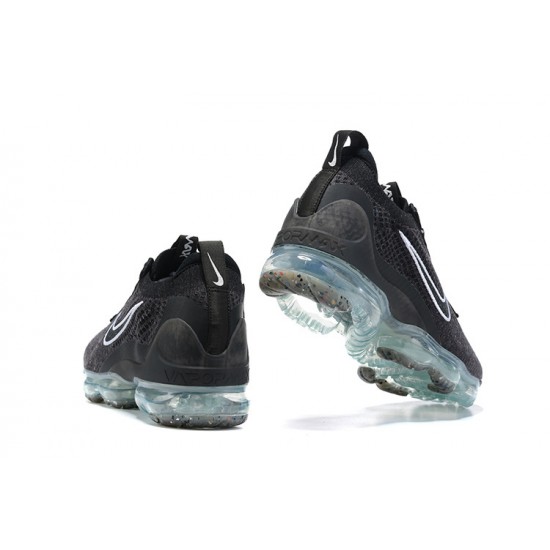 DC4112-002 Kvinnor/Män Air VaporMax 2021 Flyknit Svart Vit Skor