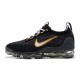 DH4086-001 Kvinnor/Män Air VaporMax 2021 Flyknit Svart Gul Skor