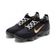 DH4086-001 Kvinnor/Män Air VaporMax 2021 Flyknit Svart Gul Skor