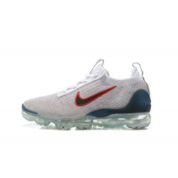 DC9454-100 Kvinnor/Män Air VaporMax 2021 Flyknit Blå Röd Skor 